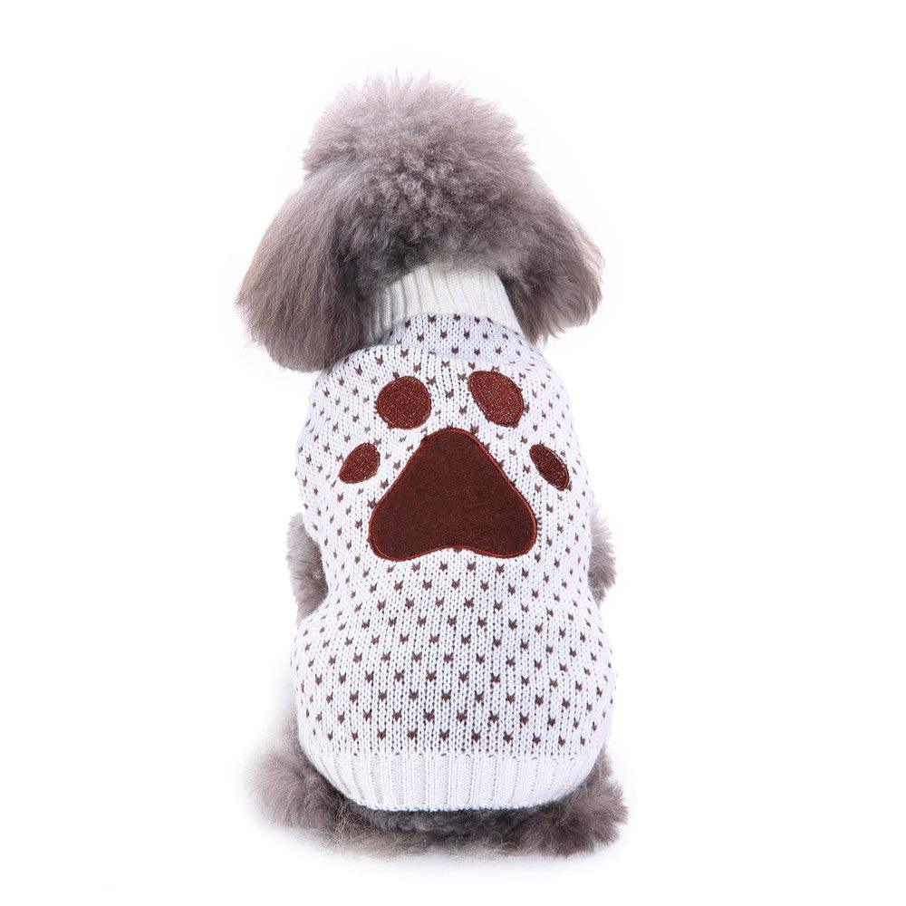 Festive Snowfall Dog Sweater
