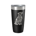 Love and a Dog Tumbler Dog Lover Travel Mug All You Need is Love Insulated Laser Engraved Coffee Cup Pet Owner Gift 20 oz