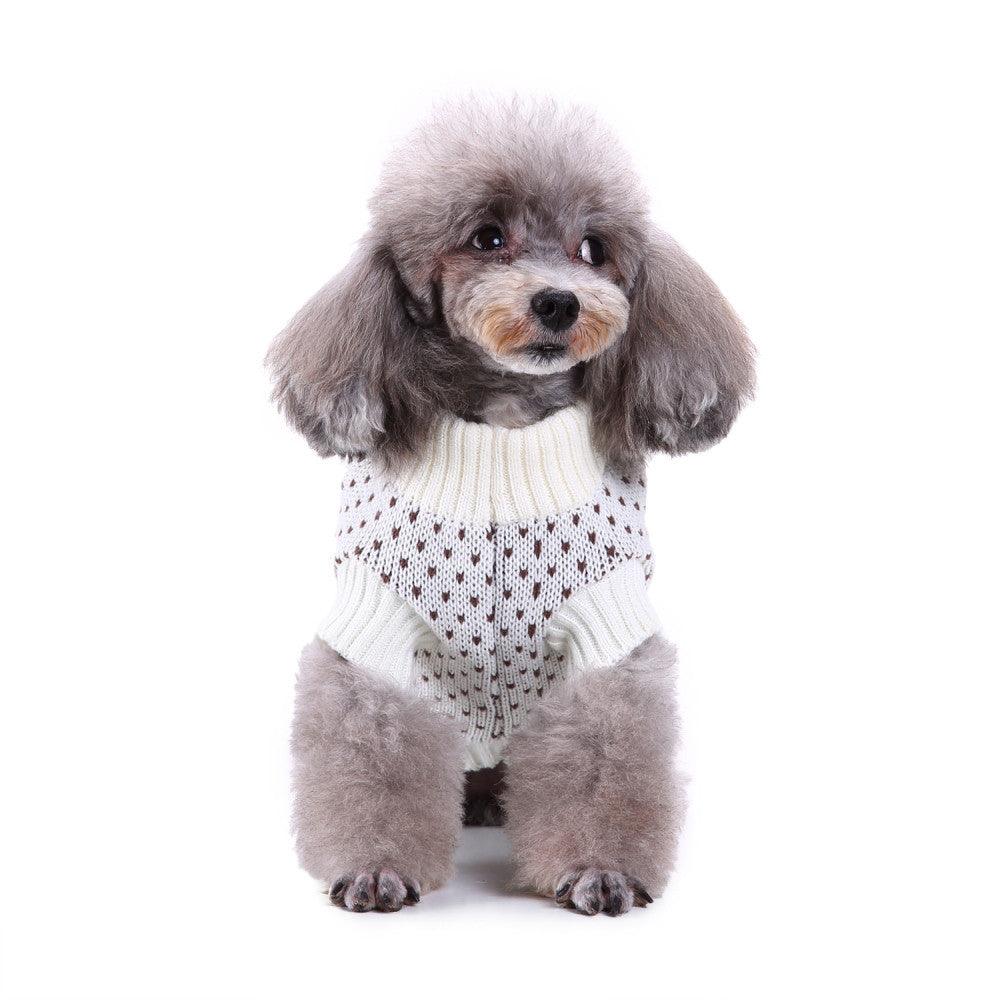 Festive Snowfall Dog Sweater